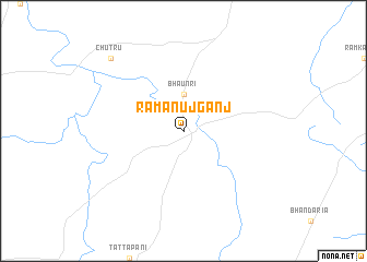 map of Rāmānuj Ganj