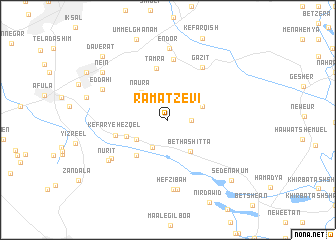 map of Ramat Ẕevi