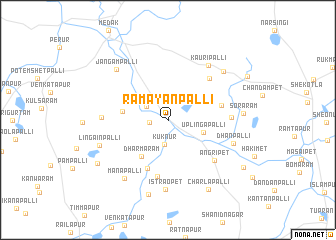 map of Rāmāyanpalli