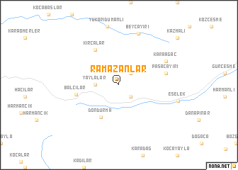 map of Ramazanlar