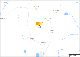 map of Rāma