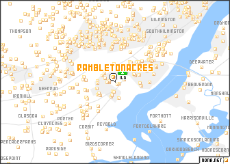 map of Rambleton Acres