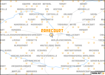 map of Ramecourt