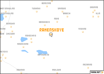 map of Ramenskoye