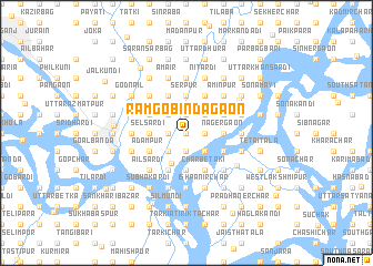 map of Rāmgobindagaon