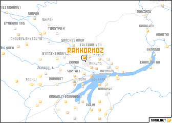 map of Rāmhormoz