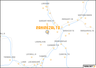 map of Ramírez Alto
