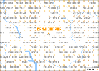 map of Rāmjibanpur