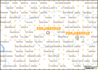 map of Rāmjibanpur