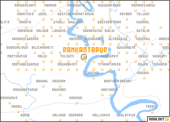 map of Rāmkāntapur