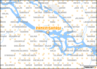 map of Rāmkrishnadi