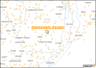 map of Ramm Khān Lashāri