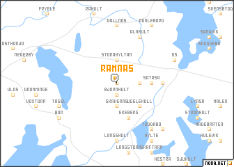 map of Ramnås