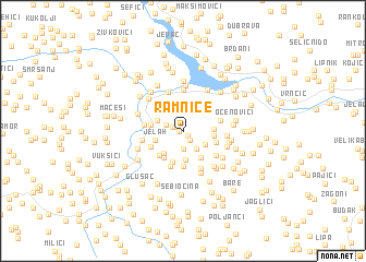 map of Ramnice