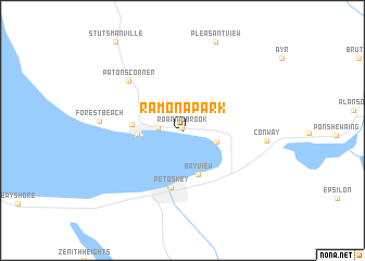 map of Ramona Park