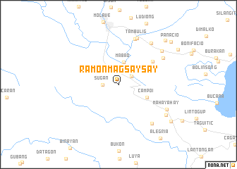 map of Ramon Magsaysay