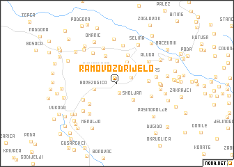 map of Ramovo Ždrijelo