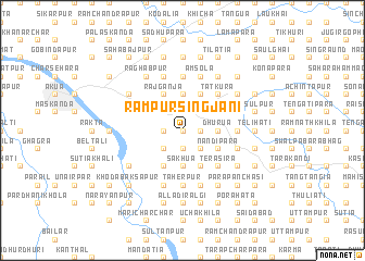 map of Rāmpur Singjāni