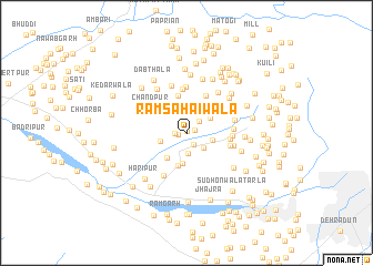 map of Rām Sahaiwāla