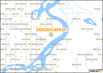 map of Rāmsankarpur