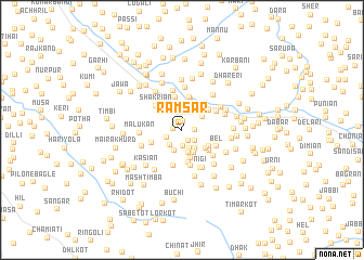 map of Rāmsar