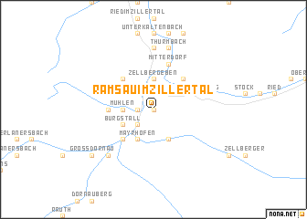 map of Ramsau im Zillertal