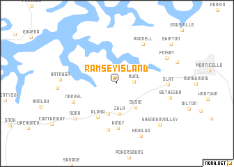 map of Ramsey Island