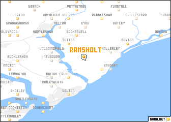 map of Ramsholt