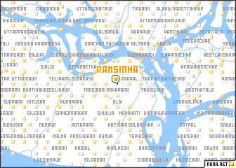 map of Rāmsinha