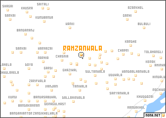 map of Ramzānwāla