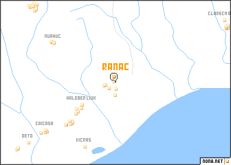 map of Ranac