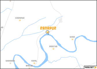 map of Rānāpur