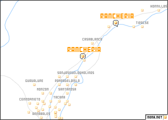 map of Ranchería
