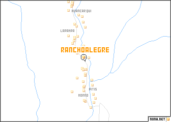 map of Rancho Alegre