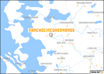 map of Rancho Cinco Hermanos