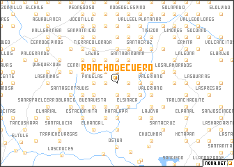 map of Rancho de Cuero