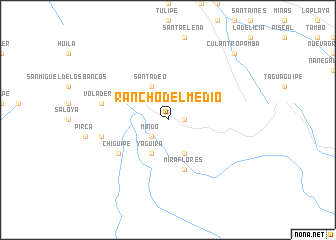 map of Rancho del Medio