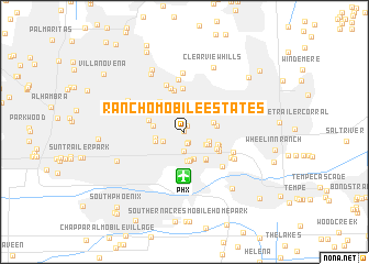 map of Rancho Mobile Estates