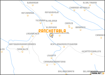 map of Rancho Tabla