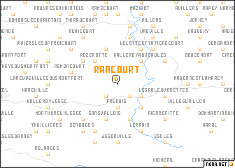 map of Rancourt