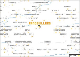 map of Randevillers