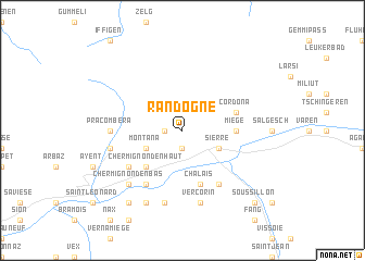 map of Randogne