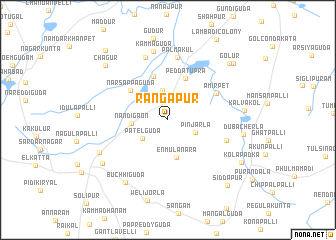 map of Rangāpur