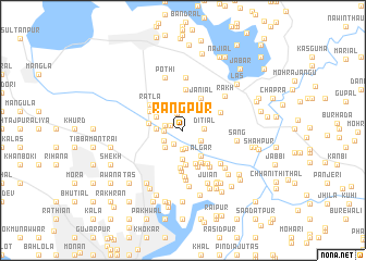 map of Rangpur