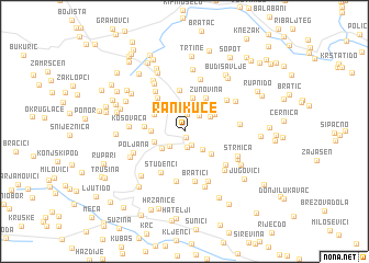 map of Ranikuće