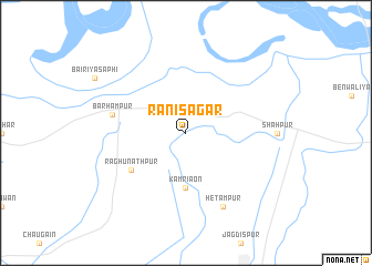 map of Rāni Sāgar