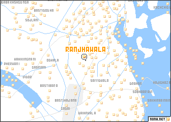 map of Rānjhāwāla