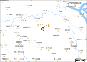 map of Rānjhe