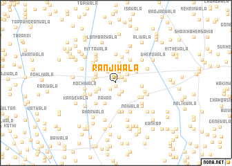 map of Rānjīwāla