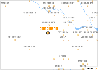 map of Ranomena